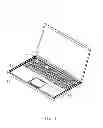 Fig. 02 - Notebook computer with slidable and rotatable screen panel