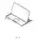 Fig. 07 - Notebook computer with slidable and rotatable screen panel