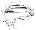Fig. 01 - Helmet with integrated electronic components