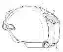Fig. 01 - Battery pack and helmet mounting arrangement