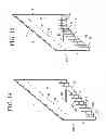Fig. 14 - Method and apparatus for producing progressive waves suitable for surfing using staggered wave generators in sequence