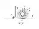 Fig. 04 - Cleaning device for cleaning a surface comprising a brush and a squeegee element