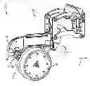Fig. 01 - Row unit of an agricultural implement with multiple locations for mounting a gauge wheel