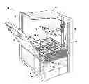 Fig. 01 - Silverware basket with integral spray jets for a dishwasher