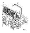 Fig. 08 - Silverware basket with integral spray jets for a dishwasher
