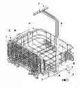 Fig. 11 - Silverware basket with integral spray jets for a dishwasher