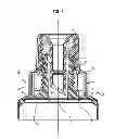 Fig. 02 - TUBE HEAD EQUIPPED WITH A LID, ASSOCIATED WITH AN IMPROVED PERFORATING CAP WHICH ENSURES PROTECTION OF THE LID PRIOR TO FIRST USE THEREOF