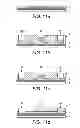 Fig. 35 - Methods of manufacturing transistors including forming a depression in a surface of a covering of resist material