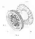 Fig. 10 - Conversion of two wheeled motorcycle to a three wheeled trike configuration