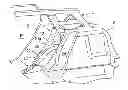 Fig. 01 - Mounting structure for vehicular interior member