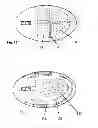 Fig. 14 - Electrode system for proximity detection and hand-held device with electrode system