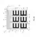 Fig. 05 - Tail effect correction for SLIM pattern touch panels