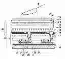 Fig. 01 - Liquid crystal display device equipped with built-in touch panel having a narrow flexible wiring substrate