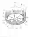 Fig. 22 - Particle size breakup apparatus having blade-supported rotor