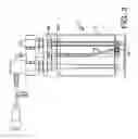 Fig. 03 - Splashguard and Inlet Diffuser for High Vacuum, High Flow Bubbler Vessel