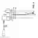 Fig. 04 - Splashguard and Inlet Diffuser for High Vacuum, High Flow Bubbler Vessel