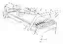 Fig. 01 - Reformer exercise apparatus footbar support assembly