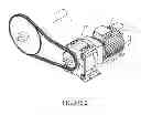 Fig. 03 - ELECTRIC GENERATOR POWERED BY BUCKET CONVEYOR DRIVEN BY MASSIVE BUOYANT OBJECTS