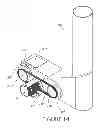 Fig. 12 - ELECTRIC GENERATOR POWERED BY BUCKET CONVEYOR DRIVEN BY MASSIVE BUOYANT OBJECTS
