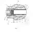 Fig. 09 - Pipe containing a metal casing with a plastics material inlay for use in low and high pressure applications, in particular as an HPLC column