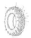 Fig. 01 - Tire tread for a farm tractor