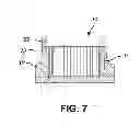 Fig. 06 - Finned heat sink device with magnetic coupling to remove heat from a membrance roof after induction heating