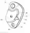 Fig. 01 - Safety apparatus on a rope with indicator for indicating the state of closing of the flange-plates