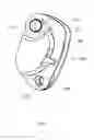 Fig. 08 - Safety apparatus on a rope with indicator for indicating the state of closing of the flange-plates