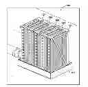 Fig. 01 - High capacity suction strainer for an emergency core cooling system in a nuclear power plant
