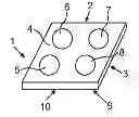 Fig. 01 - HOT PLATE COMPRISING A COATING APPLIED TO THE LOWER SIDE THEREOF
