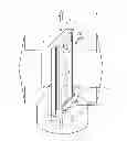 Fig. 01 - Illumination device with inclined light emitting element disposed on a transparent substrate