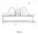 Fig. 05 - Illumination device with inclined light emitting element disposed on a transparent substrate