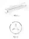 Fig. 20 - Illumination device with inclined light emitting element disposed on a transparent substrate