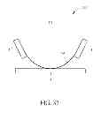 Fig. 25 - Illumination device with inclined light emitting element disposed on a transparent substrate