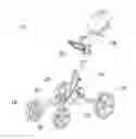 Fig. 01 - Collapsible four wheel golf cart