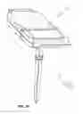 Fig. 07 - Apparatus electrically coupled to a low wall outlet that is configured for easy viewing of a display