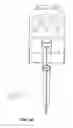 Fig. 09 - Apparatus electrically coupled to a low wall outlet that is configured for easy viewing of a display