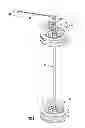 Fig. 06 - Barbell assembly having impact absorbing weights and swivel end