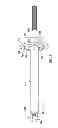 Fig. 09 - Barbell assembly having impact absorbing weights and swivel end