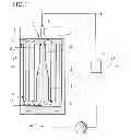Fig. 02 - Apparatus and process for the continuous reaction of liquids with gases