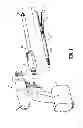 Fig. 02 - Hand held electromechanical surgical system including battery compartment diagnostic display
