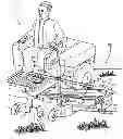 Fig. 01 - Mower deck trimmer assembly