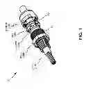 Fig. 02 - Electrical cable restrain device using a double wedge chuck