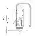 Fig. 03 - Ultraviolet fluid disinfection system with feedback sensor
