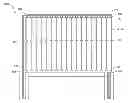 Fig. 01 - Fence system with variable rail reinforcement