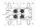 Fig. 01 - Push-pull magnetoresistive sensor bridges and mass fabrication method