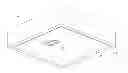 Fig. 01 - Coupled feed microstrip antenna