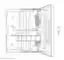 Fig. 28 - Printer with touch panel and label exit on door