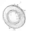 Fig. 01 - Turbine engine rotor including blade made of composite material and having an added root