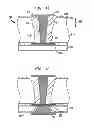 Fig. 19 - Stacked microelectronic assembly with TSVS formed in stages and carrier above chip
